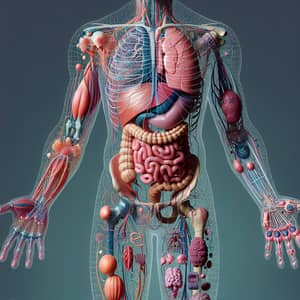 Detailed 3D Human Body Anatomy Illustration