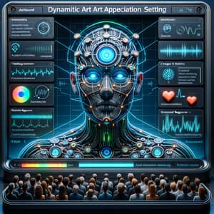 Dynamic Art Appreciation System with Biometric Technology