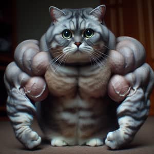 Strong Cat | Demonstrating Muscularity