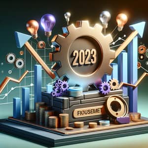 Triumphant 2023 Milestone Marker in Digital Environment
