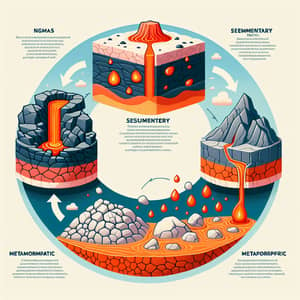 Geological Rock Cycle: Igneous, Sedimentary, Metamorphic