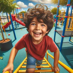 Joyful Kids Playing in Colorful Playgrounds