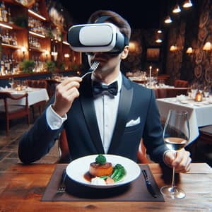 Luxurious VR Dining Experience with a Famous Figure