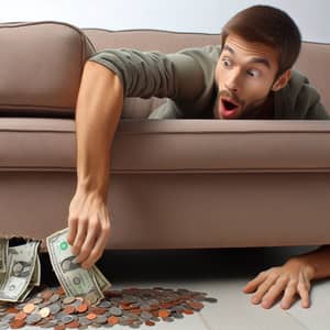 Unexpected Discovery: Finding Money in Sofa | Household Chores
