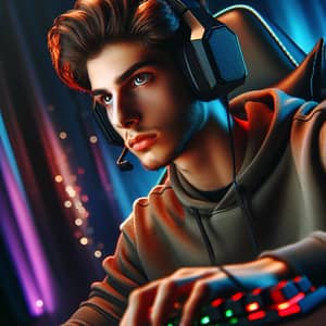 Professional Gamer | 22-Year-Old with Stylish Brown Hair & Brown Eyes