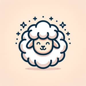 Friendly Animated Sheep Logo Design