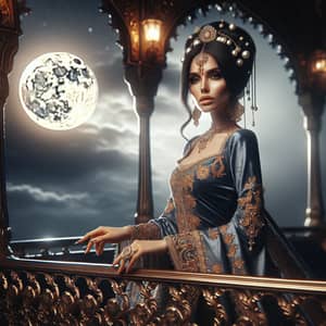 Persian Princess in Moonlight | Royal Elegance Captured