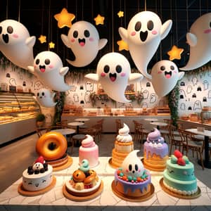 Magical Ghost-Themed Café with Delicious Pastries