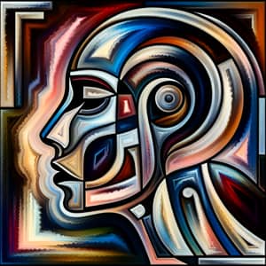 Abstract Woman Art: Emotion Through Shapes