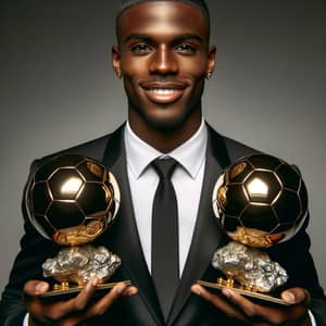 African Soccer Player with Ballon D'or Trophies | Awards Winner