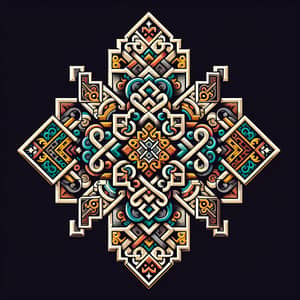 Kazakh Ornament: Intricate Geometric Patterns & Symbology