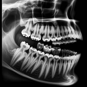 Detailed Oral Dental X-Ray Imaging