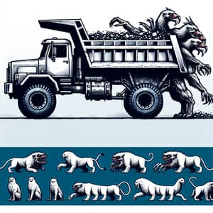 Fantastical Dump Truck Animal: Whimsical Creature Design