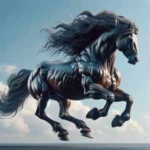 Formidable Horse Running in HD 4K | Majestic Display of Strength