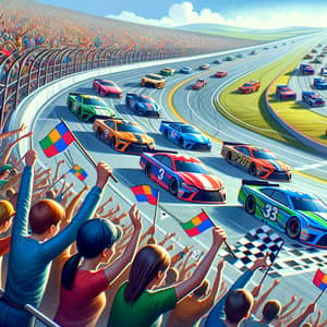 Exciting Big Cars Competition on Diverse Race Track
