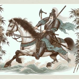 Ancient Chinese Warrior Traditional Painting