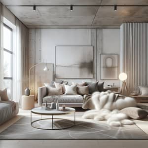 Scandinavian Luxe Interior Design for Living Room & Bedrooms