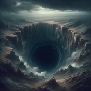 Vivid Abyss: Glimpse into Endless Depths | Serene Yet Foreboding