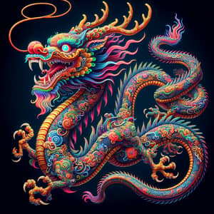 Traditional Chinese Dragon - Mythical Creature Artwork