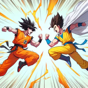 Superhuman Martial Artists Clash in Vibrant Manga Battle