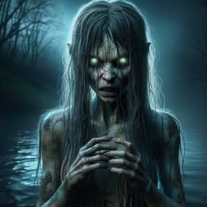 Eerie Rusalka: Dark Night River Encounter