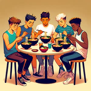 Global Diversity at a Casual Dining Scene with Vibrant Youths