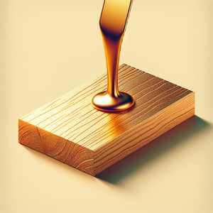 Wooden Board Coated with Molten Gold | Artistic Contrast