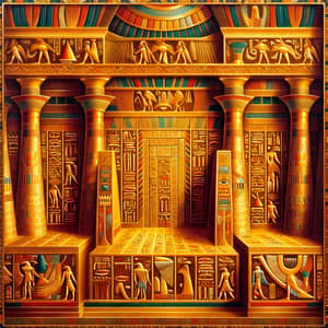 Ancient Tabernacle Golden Boards - Egyptian Artistic Style