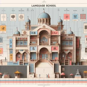 Multicultural Language School Building Design - Harmony in Architecture