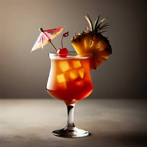 Bijan Cocktail: Tropical Fruit Mix in Highball Glass