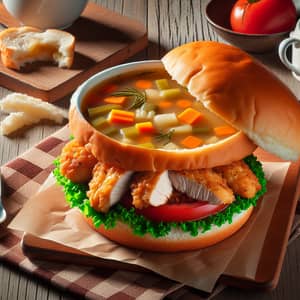 Chicken Soup Burger: A Fusion of Comfort and Convenience