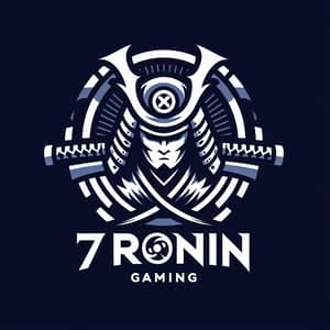 7 Ronin Gaming Logo: Samurai Japanese Theme Design