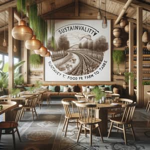 Eco-Friendly Restaurant Interior Design with Sustainable Elements | Tranquil Atmosphere