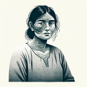 Unique Middle Eastern Woman Illustration | Unconventional Beauty