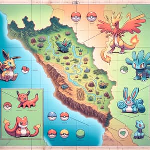 Pokémon Region of Peru: Starter Pokemons & Region Map