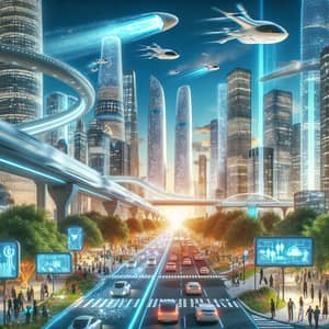 Future Country with Advanced Technology - Vision of Progress