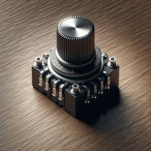 Detailed Top View of Potentiometer | Electronics Component