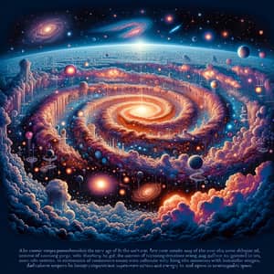 Cosmic Panorama: Universe at 1000 Million Years