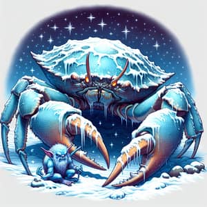Giant Crab Protects Blue Goblin | Mythical Encounter