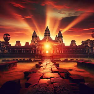 Angkor Wat Sunrise: Historic Temple Elegance