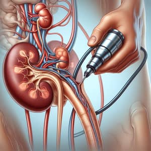 Urinary Stones in Kidneys, Ureters & Bladder - Medical Illustration