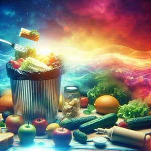 Cinematic Food Wastage Image | Intense Color Gradient