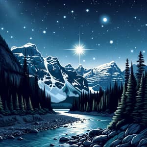 Starry Night Sky in Canada with Alpha Tauri – Northern Geographical Beauty