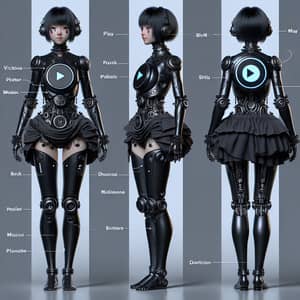 Robo-Girl: Humanized MP3 Player with Unique Style Fusion