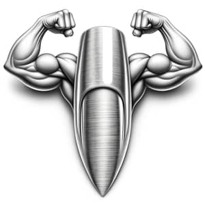 Muscular Nail Personified: Strength and Masculinity Portrayed