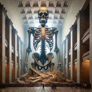 Colossal Skeleton Inside Statue of Liberty