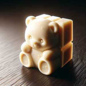 Handcrafted White Chocolate Teddy Bear - Irresistible Delight