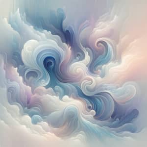 Dreamy and Ethereal Pastel Colored Abstract Design | Serene Dreams