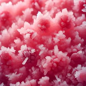 Raspberry Sorbet Texture: Crystalline Structure & Delicate Color