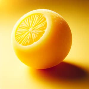 Lemon Sorbet: Textured Delight with Japanese Cuisine Influence